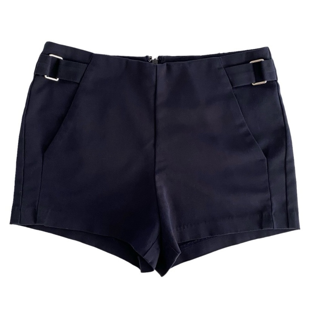 Forever 21 Spring Summer Mid Rise Buckle Detail Navy Blue Shorts Women's Size XS